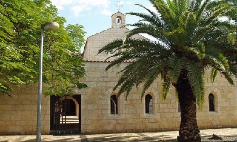 הכנסייה בטבחה. נס הלחם והדגים [צילום: דוד שנקבון]