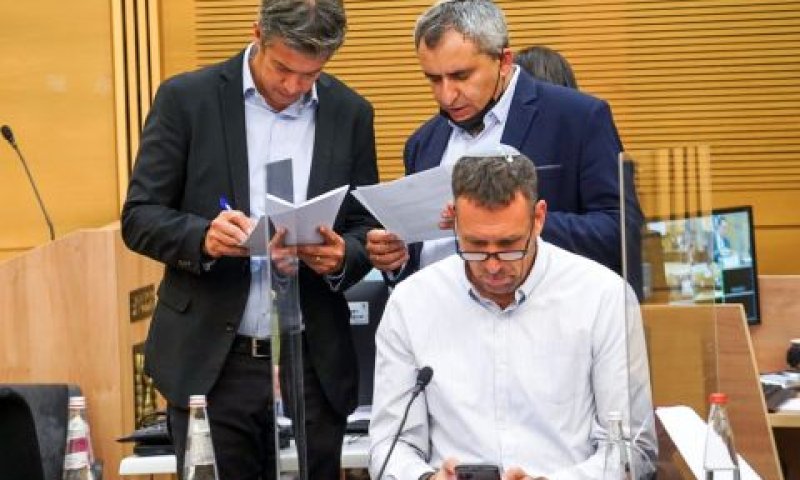 נציגי ימינה ותקווה חדשה. סגרו כבר עם לפיד? [צילום: נועם מושקוביץ/דוברות הכנסת]