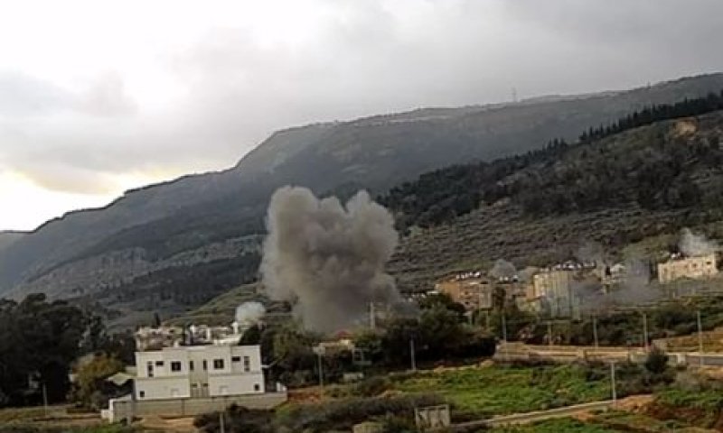 רקטה בקרית שמונה [צילום: שימוש לפי סעיף 27א לחוק זכויות יוצרים]
