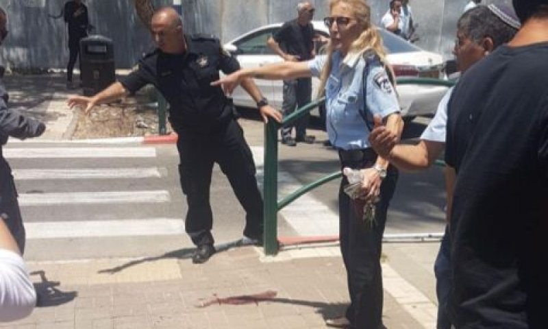 זירת הדקירה בעפולה