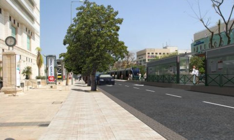 הדמיית הרכבת הקלה בא"ת תלפיות, רח' פייר קינג