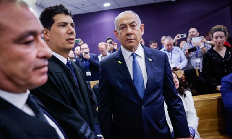נתניהו וחדד היום בבית המשפט [צילום: ראובן קסטרו, פול]