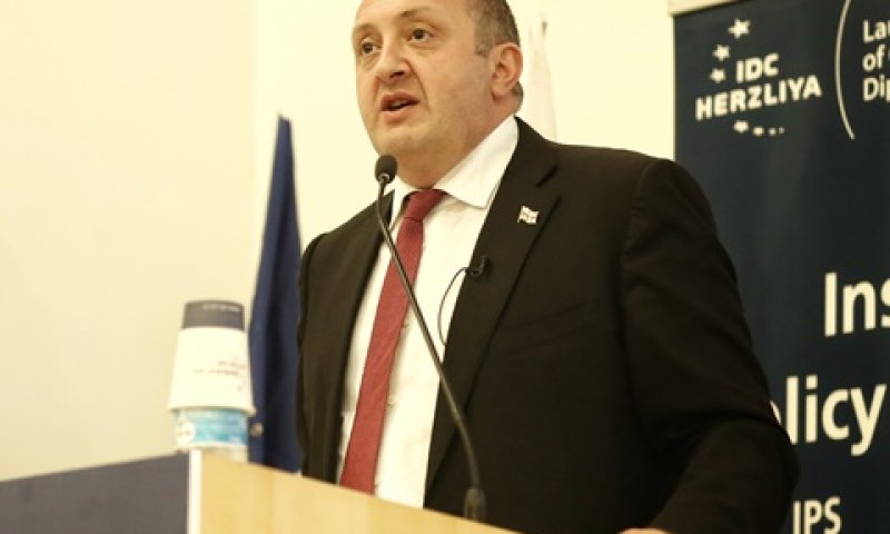 נשיא גיאורגיה. העולם מתעלם [צילום: עדי כהן צדק]