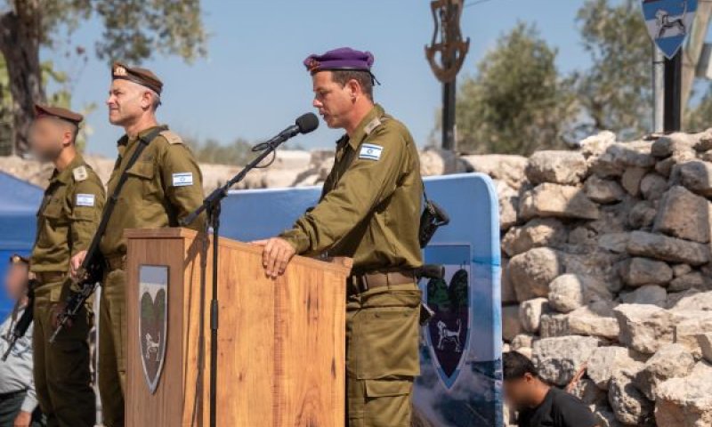 תא"ל הלר. צה"ל נכנס כיום באור יום למחנה בלאטה [צילום: דובר צה"ל]