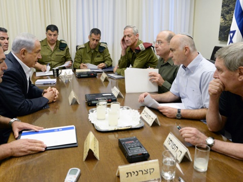 תדרוך ביטחוני שהתקיים בשבת [צילום: פלאש 90]