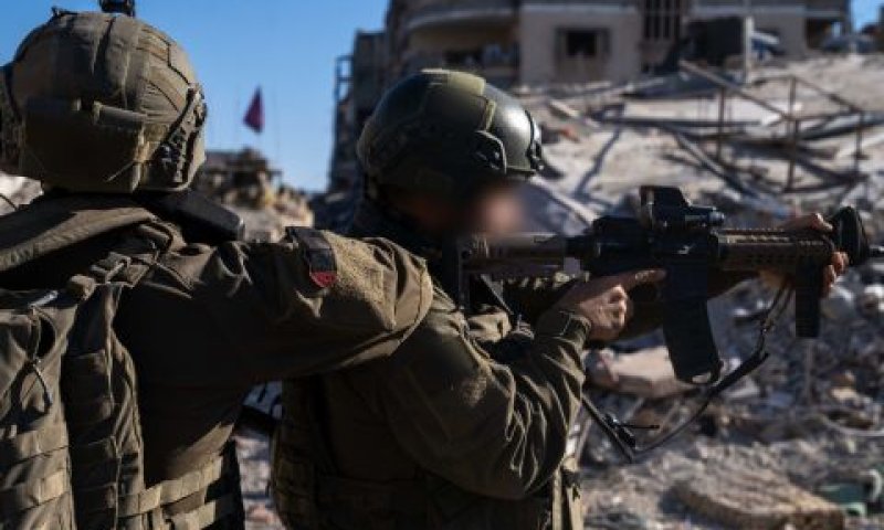 לוחמי צק"ח גבעתי בלב ג'באליה [צילום: דובר צה''ל]