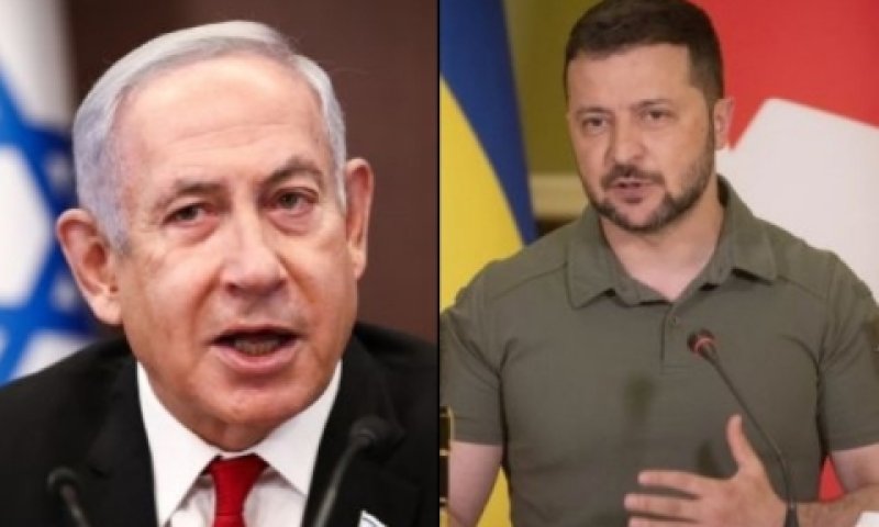 זלנסקי ונתניהו. "להבטיח חופש פולחן" [צילום: אפרם לוקצקי, AP ואוליביה פיטוסי, פלאש 90]