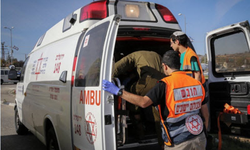 הנפגע במחלקת הלם [צילום ארכיון: גרשון אלינסון/פלאש 90]