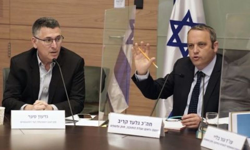גלעד קריב וגדעון סער [צילום: דני שם-טוב/דוברות הכנסת]