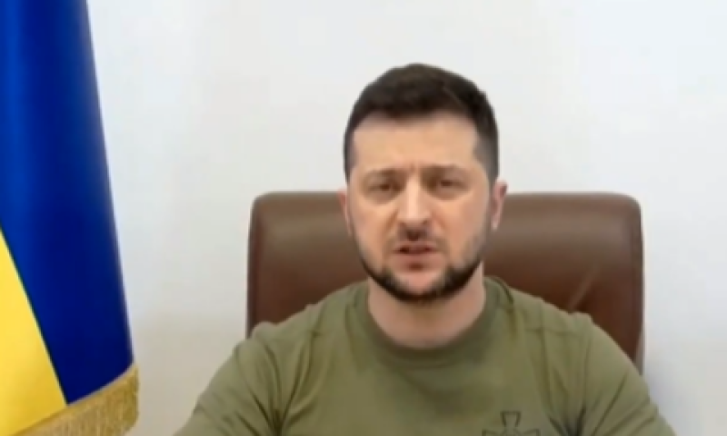 זלנסקי נואם בפני חברי הכנסת [צילום: ערוץ כנסת]