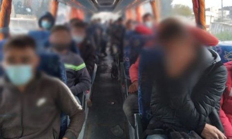 שוהים בלתי חוקיים [צילום: דוברות המשטרה]