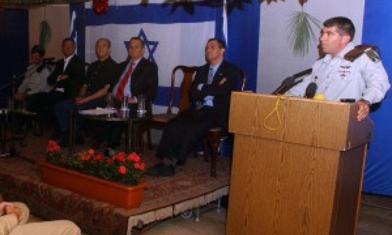 הטקס בסוכת ראש הממשלה [צילום: דובר צה"ל]