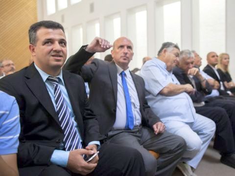 נוכחים באולם בית המשפט [צילום: פלאש 90]