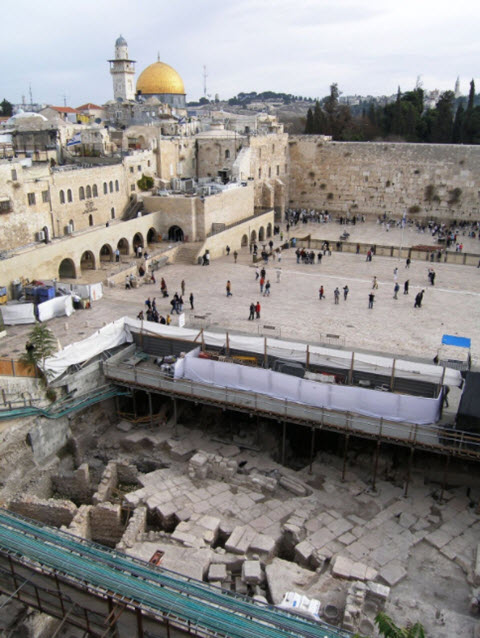 החפירות שניהלה רשות העתיקות ברחבת הכותל [צילום: שלומית וקסלר-בדולח, רשות העתיקות]
