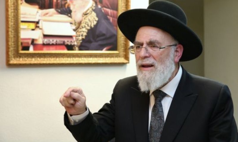 הרב שפירא. טענה לשיקולים מפלים [צילום: יעקב כהן, פלאש 90]