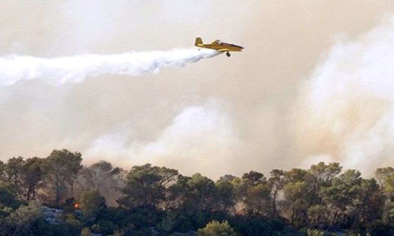 ניסיונות כיבוי הדליקה הבוקר [צילום: עיריית חיפה]