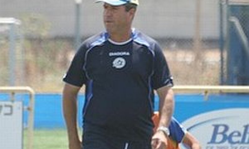 לוין באימון מכבי [צילום: אור שפונדר, ONE]
