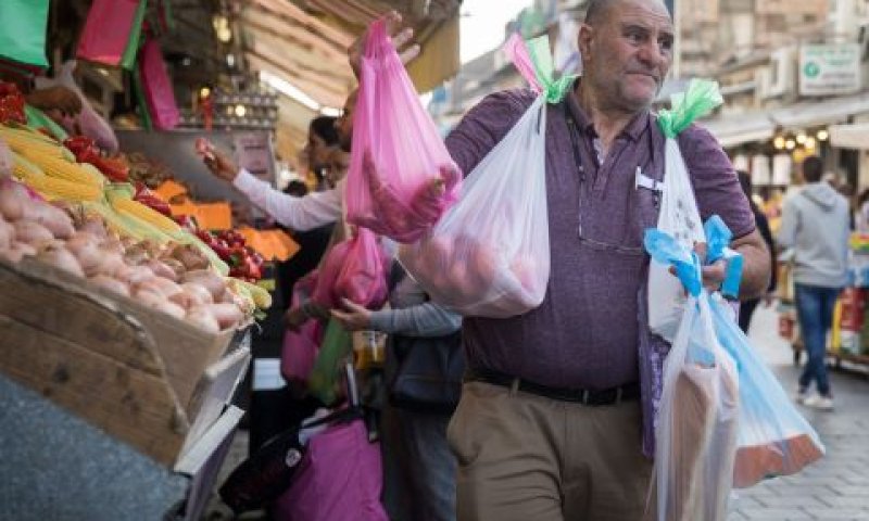 לוורת על השקיות [צילום: הדס פרוש/פלאש 90]