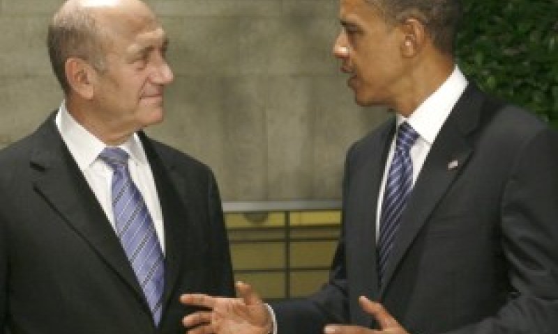 אולמרט ואובאמה בירושלים [צילום: פלאש 90]