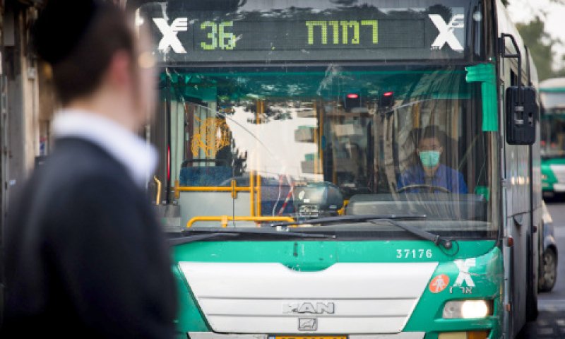 קו של אגד בירושלים [צילום: יונתן זינדל/פלאש 90]