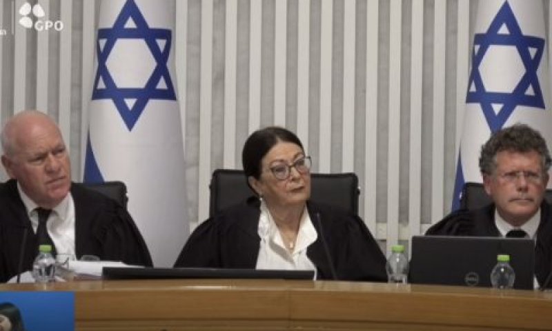 עמית, חיות ופוגלמן בדיון בבג"ץ עילת הסבירות [צילום: לע"מ, הרשות השופטת]