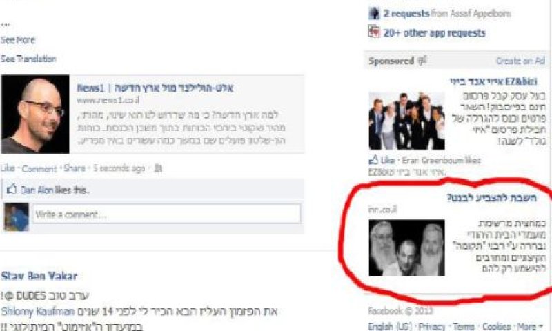 תעמולה מכפישה בפייסבוק נגד הבית היהודי