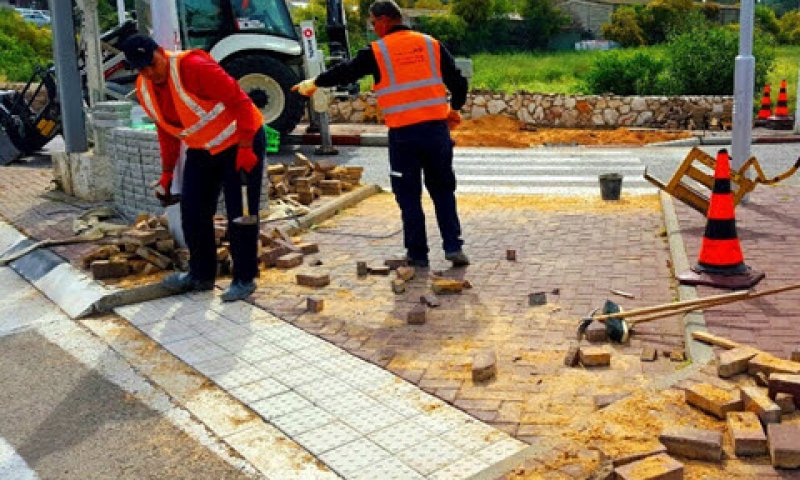 הסדרת מעבר נכים בנהריה [צילום: באדיבות חברת נתיבי ישראל]