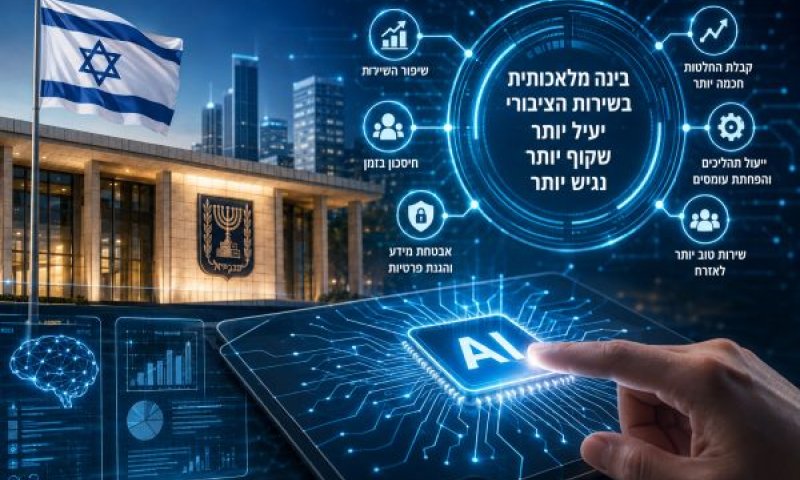 הבינה המלאכותית במגזר הציבורי עדיין בשלב ניסוי
