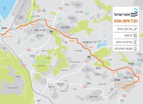 מפת התחנות המתוכננות