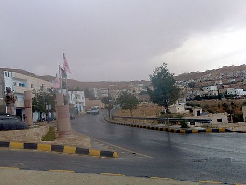 גשם מפתיע בפטרה [צילום: סוכנות הידיעות הירדנית]