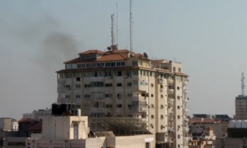 רצועת עזה, היום במהלך התקיפה [צילום: שימוש לפי סעיף 27א]