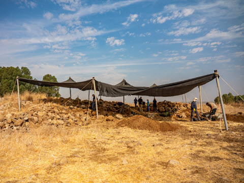 חפירת רשות העתיקות בחיספין [צילום: יניב ברמן, רשות העתיקות]