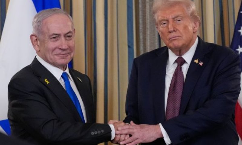 טראמפ, נתניהו. מתואמים מלא מלא [צילום: אלכס ברנדון/AP]