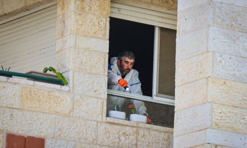 זירת רצח במודיעין בשבוע שעבר [צילום: יונתן שאול, פלאש 90]