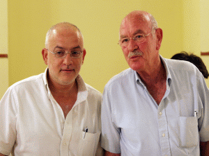 משמאל: יוני בן מנחם [צילום: ששון תירם]