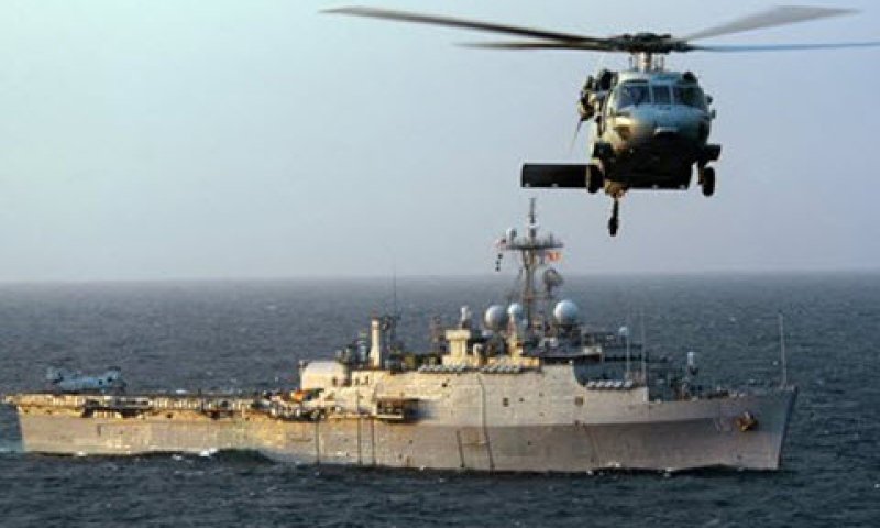 דגם ימי של בלק הוק [צילום: Foto: U.S. Navy/Christopher Lange/U.S. Navy/AP]