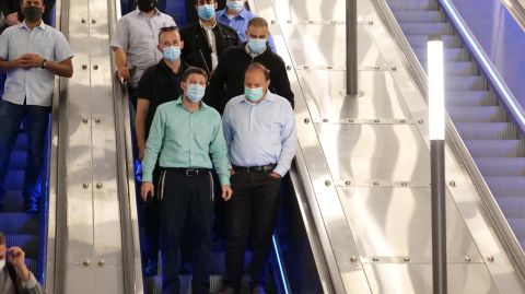 השר סמוטריץ' עם מנכ"ל הרכבת מיכה מייקסנר