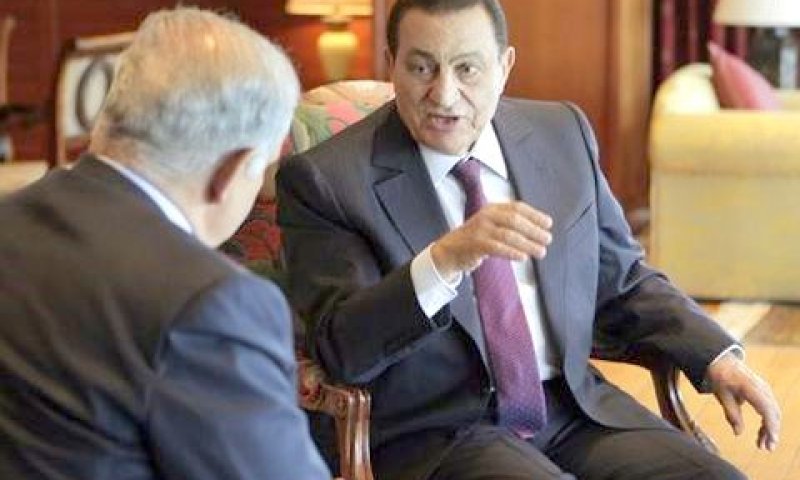 נתניהו, מובארק. פגישה נוספת [צילום: AP]