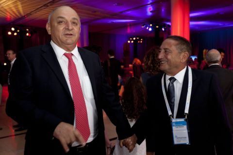 יוסי מימן ויצחק תשובה [צילום: דוד וקנין]