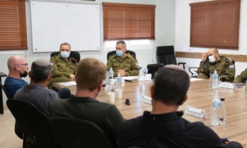 הערכת מצב בעוטף עזה [צילום: דובר צה"ל]