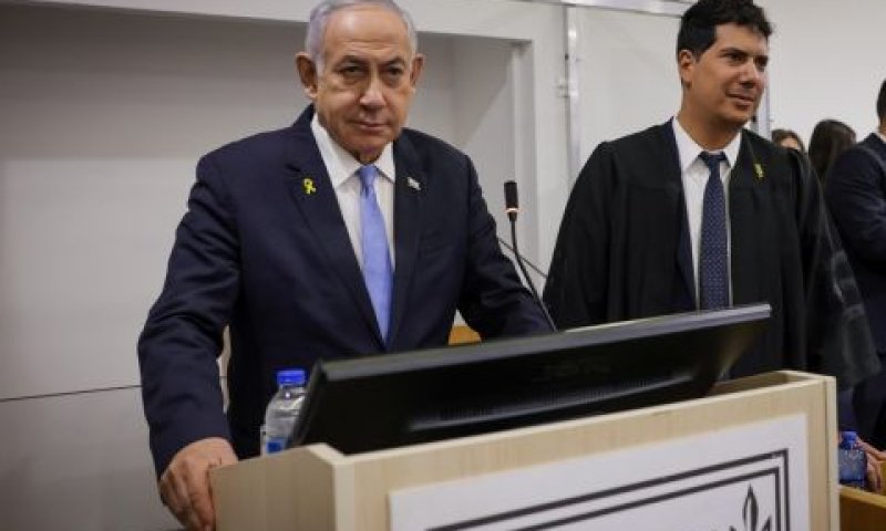 נתניהו בבית המשפט [צילום: מרים אלסטר, פלאש 90]