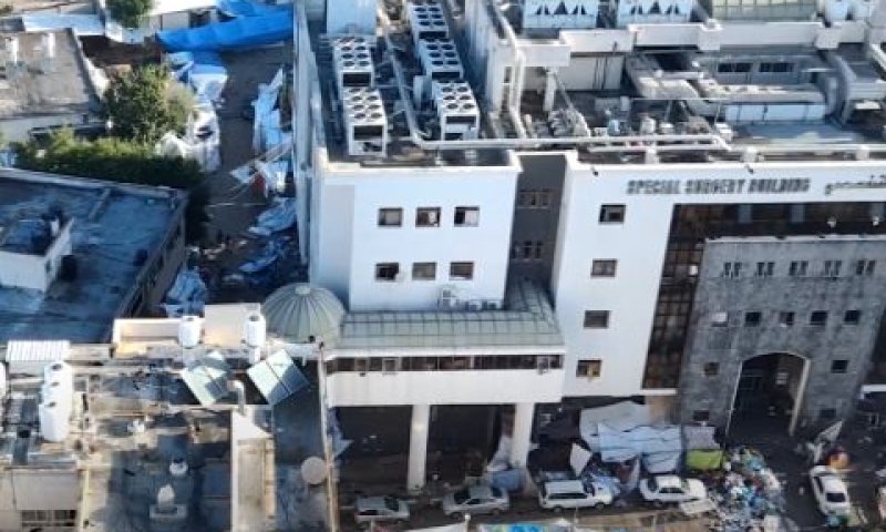 בית החולים שיפא. סריקות במקביל לסיוע הומניטרי [צילום: דובר צה"ל]
