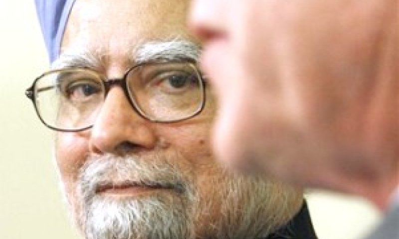 ראש ממשלת הודו בפגישה עם בוש [צילום: AP]
