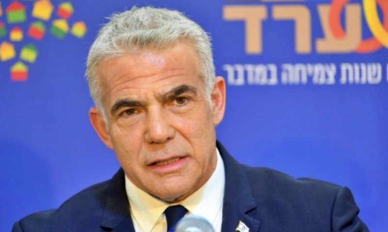 לפיד. ישראל חזקה מכל אויביה [צילום: עמוס בן גרשום, לע"מ]