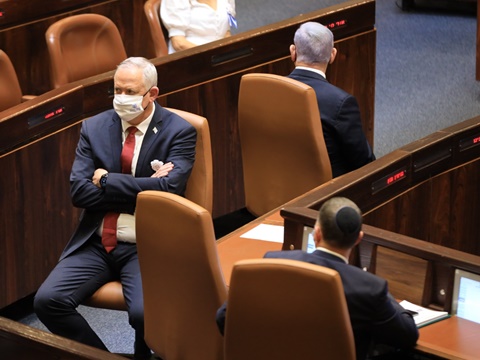 ראש הממשלה נתניהו ושר הביטחון גנץ [צילום: דוברות הכנסת]
