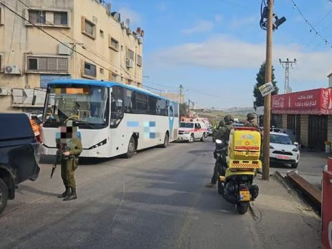 זירת הפיגוע [צילום: מד"א]