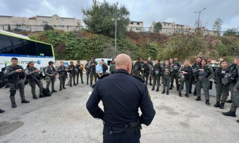 כוח מג"ב בחברון [צילום: דוברות המשטרה]