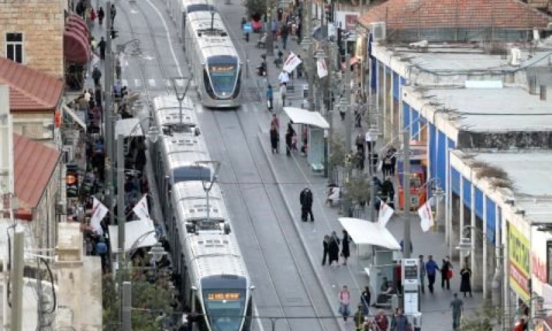 הרכבת הקלה בירושלים. עוד 3 שבועות של נסיעה בחינם [צילום: פלאש 90]