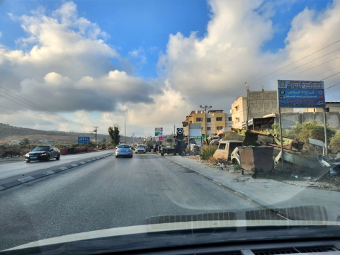הפיגוע - בפאתי הכפר חווארה [צילום: אברהם בנימין]