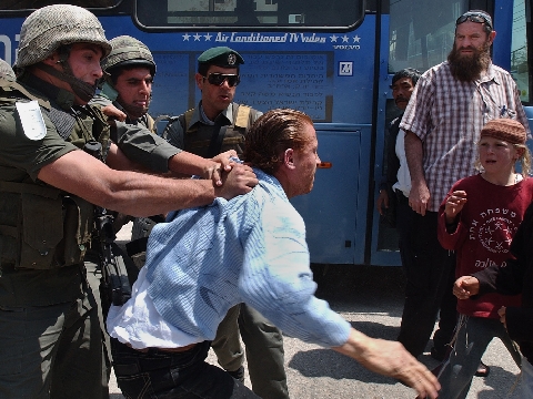 מהומות בחברון [AP]